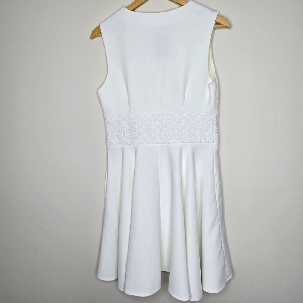 Maje Women's Racine Ecu Lace Ivory White Dress size 3/M - Picture 4 of 13